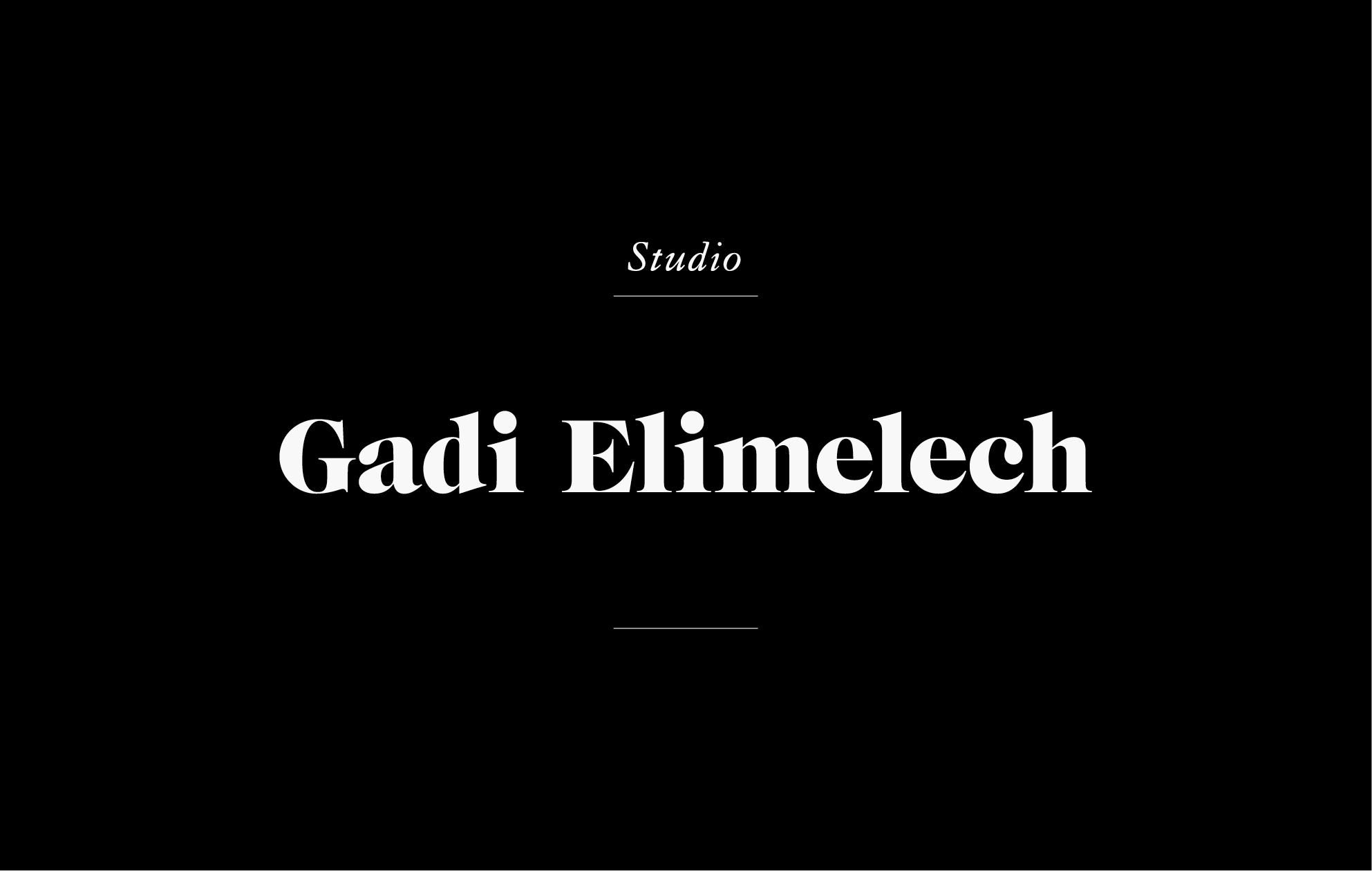GADI ELIMELECH STUDIO